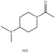 1-(4-(Dimethylamino)piperidin-1-yl)ethanone hydrochloride 结构式