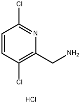 (3,6-Dichloropyridin-2-yl)methanamine hydrochloride 结构式