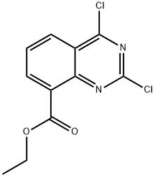 8-Quinazolinecarboxylic acid, 2,4-dichloro-, ethyl ester 结构式