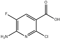 6-氨基-2-氯-5-氟尼古丁酸 结构式