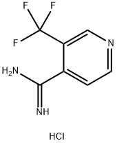 3-(Trifluoromethyl)isonicotinimidamide hydrochloride 结构式