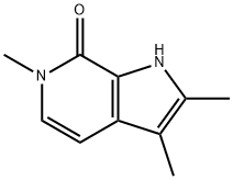 7H-Pyrrolo[2,3-c]pyridin-7-one, 1,6-dihydro-2,3,6-trimethyl- 结构式