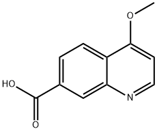 7-Quinolinecarboxylic acid, 4-methoxy- 结构式