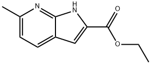 1H-Pyrrolo[2,3-b]pyridine-2-carboxylic acid, 6-methyl-, ethyl ester 结构式