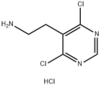 2-(4,6-Dichloropyrimidin-5-yl)ethanamine hydrochloride 结构式