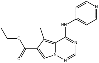 Pyrrolo[2,1-f][1,2,4]triazine-6-carboxylic acid, 5-methyl-4-(4-pyridinylamino)-, ethyl ester