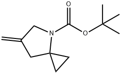4-Azaspiro[2.4]heptane-4-carboxylic acid, 6-methylene-, 1,1-dimethylethyl ester 结构式
