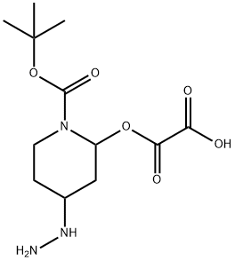 Ethanedioic acid, 1-[1-[(1,1-dimethylethoxy)carbonyl]-4-hydrazinyl-2-piperidinyl] ester