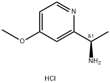 (R)-1-(4-甲氧基吡啶-2-基)乙胺盐酸盐 结构式