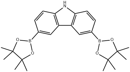 3,6-二硼酸频那醇酯-9H-咔唑 结构式