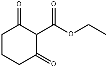 2,6-二氧代环己烷-1-甲酸乙酯 结构式