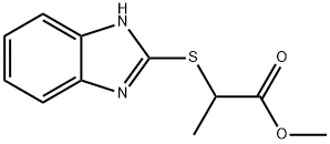 2-(1H-1,3-苯并二唑-2-基硫烷基)丙酸甲酯 结构式