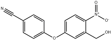 4-(3-(羟甲基)-4-硝基苯氧基)苯甲腈 结构式