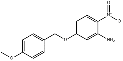 5-[(4-methoxyphenyl)methoxy]-2-nitro-aniline 结构式