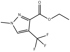 1-甲基-4-(三氟甲基)-1H-吡唑-3-羧酸乙酯 结构式