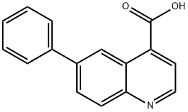 6-苯基喹啉-4-羧酸 结构式