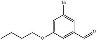 3-溴-5-丁氧基苯甲醛 结构式