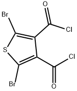 3,4-Thiophenedicarbonyl dichloride, 2,5-dibromo- 结构式