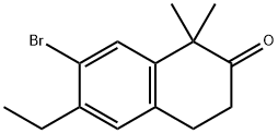 2(1H)-Naphthalenone, 7-bromo-6-ethyl-3,4-dihydro-1,1-dimethyl- 结构式