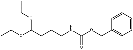 (4,4-二乙氧基丁基)氨基甲酸苄酯 结构式