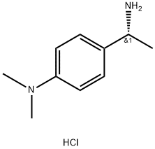 (R)-4-(1-氨基乙基)-N,N-二甲基苯胺二盐酸盐 结构式