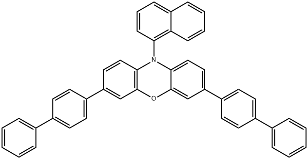 3,7-二(4-联苯基)-1-萘-10-吩恶嗪 结构式