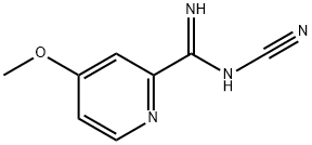 N-氰基-4-甲氧基吡啶-2-甲脒 结构式