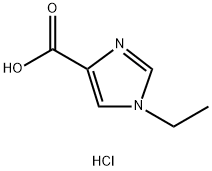 1-乙基-1H-咪唑-4-羧酸(盐酸盐) 结构式