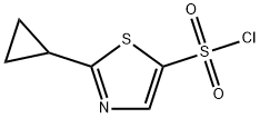 2-cyclopropyl-1,3-thiazole-5-sulfonyl chloride 结构式