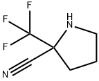 2-(三氟甲基)-2-吡咯烷腈 结构式
