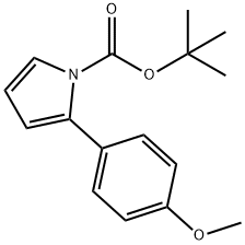 1H-Pyrrole-1-carboxylic acid, 2-(4-methoxyphenyl)-, 1,1-dimethylethyl ester 结构式