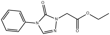 1H-1,2,4-Triazole-1-acetic acid, 4,5-dihydro-5-oxo-4-phenyl-, ethyl ester 结构式