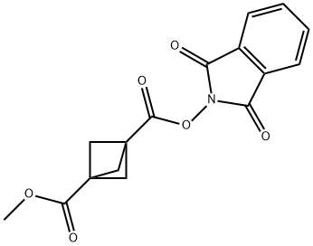 1-(1,3-二氧异喹啉-2-基)3-甲基双环[1.1.1]戊烷-1,3-二甲酸酯 结构式