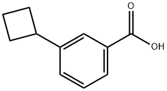 3-环丁基苯甲酸 结构式