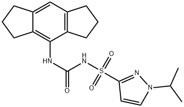 N-[[(1,2,3,5,6,7-hexahydro-s-indacen-4-yl) amino]carbonyl]-1-(1-methylethyl)-1H-Pyrazole-3-sulfonamide 结构式