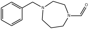 1H-1,4-Diazepine-1-carboxaldehyde, hexahydro-4-(phenylmethyl)- 结构式