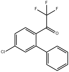 Ethanone, 1-(5-chloro[1,1'-biphenyl]-2-yl)-2,2,2-trifluoro- 结构式