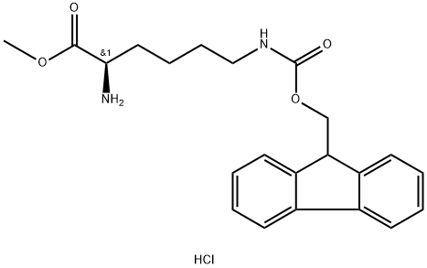 H-D-LYS(FMOC)-OME.HCL 结构式