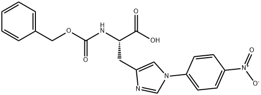 L-Histidine, 1-(4-nitrophenyl)-N-[(phenylmethoxy)carbonyl]- 结构式