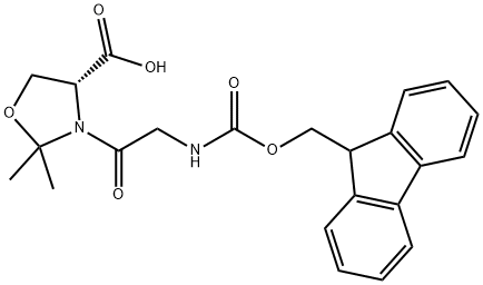 (9H-Fluoren-9-yl)MethOxy]Carbonyl Gly-D-Ser(psi(Me,Me)-Pro)-OH 结构式