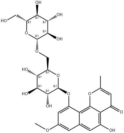 Isorubrofusarin-6-O-β-gentiobioside 结构式