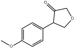 4-(4-甲氧基苯基)二氢呋喃-3(2H)-酮 结构式