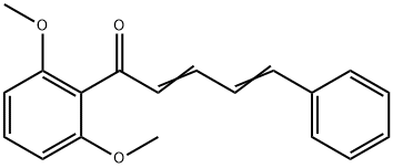 2,6-Dimethoxyphenyl-4-phenyl-buta-1,3-dienylketone 结构式