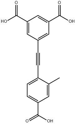 5-((4-carboxy-2-methylphenyl)ethynyl)isophthalic acid 结构式