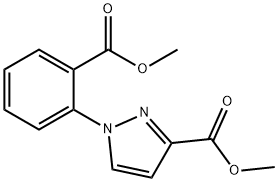 甲基 1-(2-(甲酯基)苯基)-1H-吡唑-3-甲酸基酯 结构式