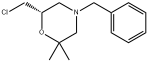 (S)-4-苄基-6-氯甲基-2,2-二甲基吗啉 结构式