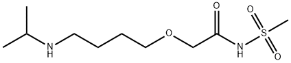 Acetamide, 2-[4-[(1-methylethyl)amino]butoxy]-N-(methylsulfonyl)- 结构式