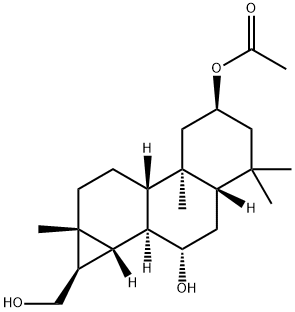 2α-Acetoxy-14,15-cyclopimara-7β,16-diol 结构式