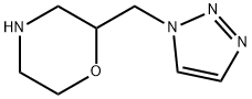 Morpholine, 2-(1H-1,2,3-triazol-1-ylmethyl)- 结构式