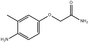 2-(4-氨基-3-甲基苯氧基)乙酰胺 结构式